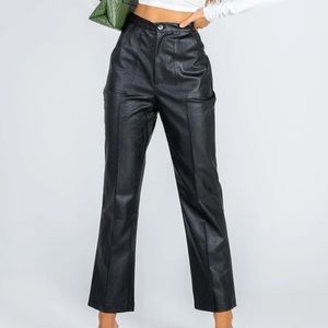 Princess Polly Encore Faux Leather Pant